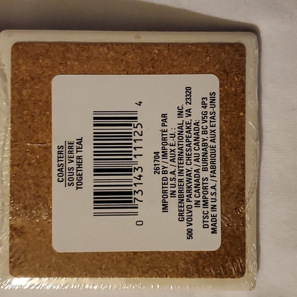 Set of 4- Naturally Absorbent Coasters - Picture 3 of 3